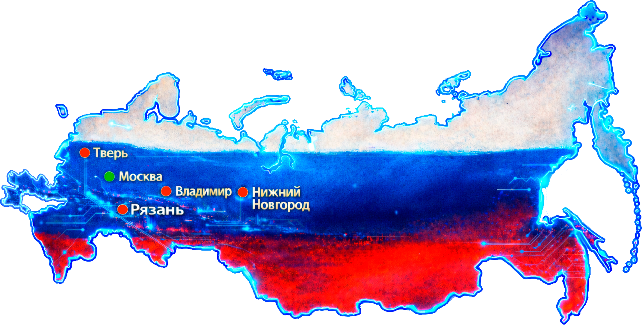 Карта посещённых детских домов